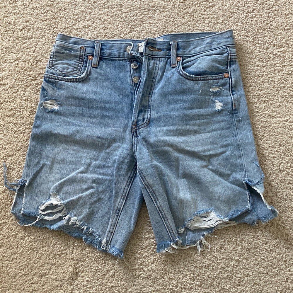 Free People denim shorts